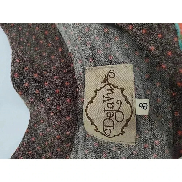 DeJaVu Dress Women's Small Boho Embroidered Accents Knee Length - Picture 4 of 7